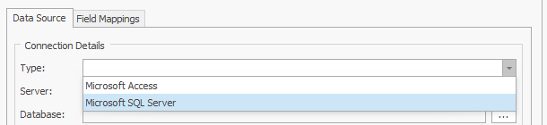 Database Connector connection details form