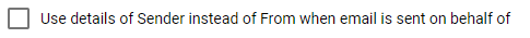 Signature 365 rule configuration showing the Match rule on Sender instead of From checkbox